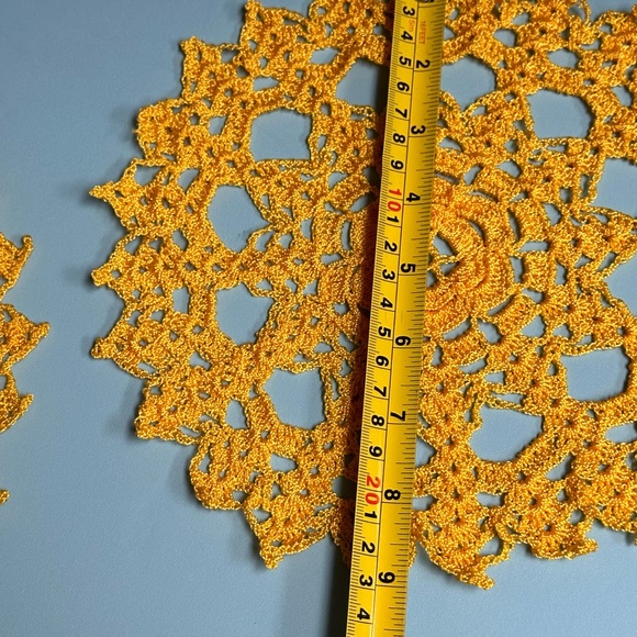 Hand Stitched Crochet table mats - Picture 6 of 6